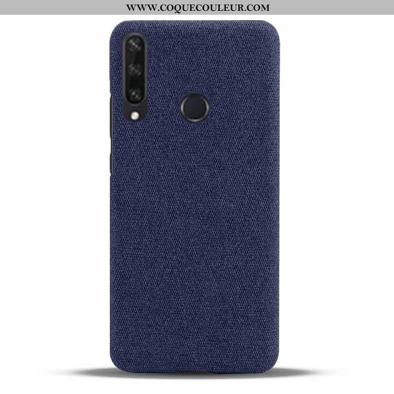 Housse Huawei Y6p Modèle Fleurie Tissu Téléphone Portable, Étui Huawei Y6p Cuir Coque Gris