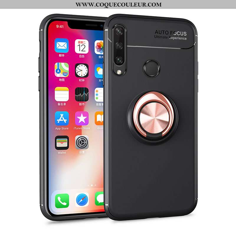 Housse Huawei Y6p Silicone Rouge Incassable, Étui Huawei Y6p Protection Magnétisme