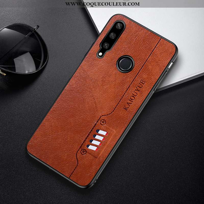 Housse Huawei Y6p Vintage Tout Compris Protection, Étui Huawei Y6p Tendance Téléphone Portable Verte