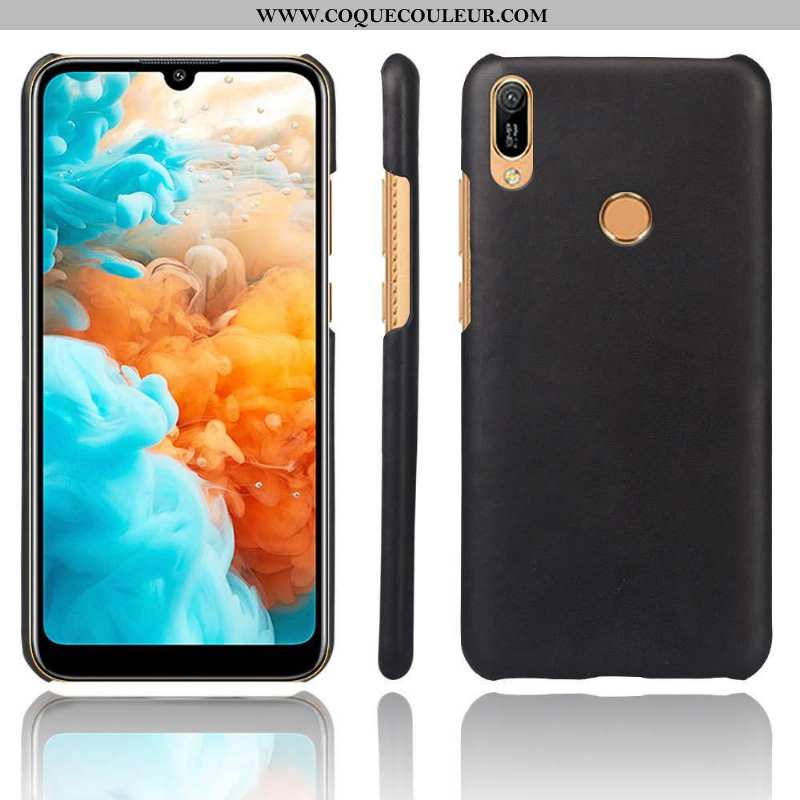 Coque Huawei Y6s Cuir Ultra Incassable, Housse Huawei Y6s Protection Étui Rouge