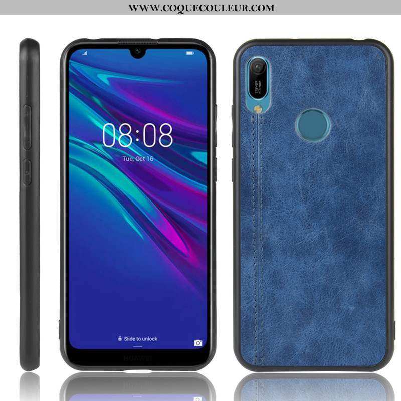 Étui Huawei Y6s Légère Coque Protection, Huawei Y6s Fluide Doux Tout Compris Bleu Foncé