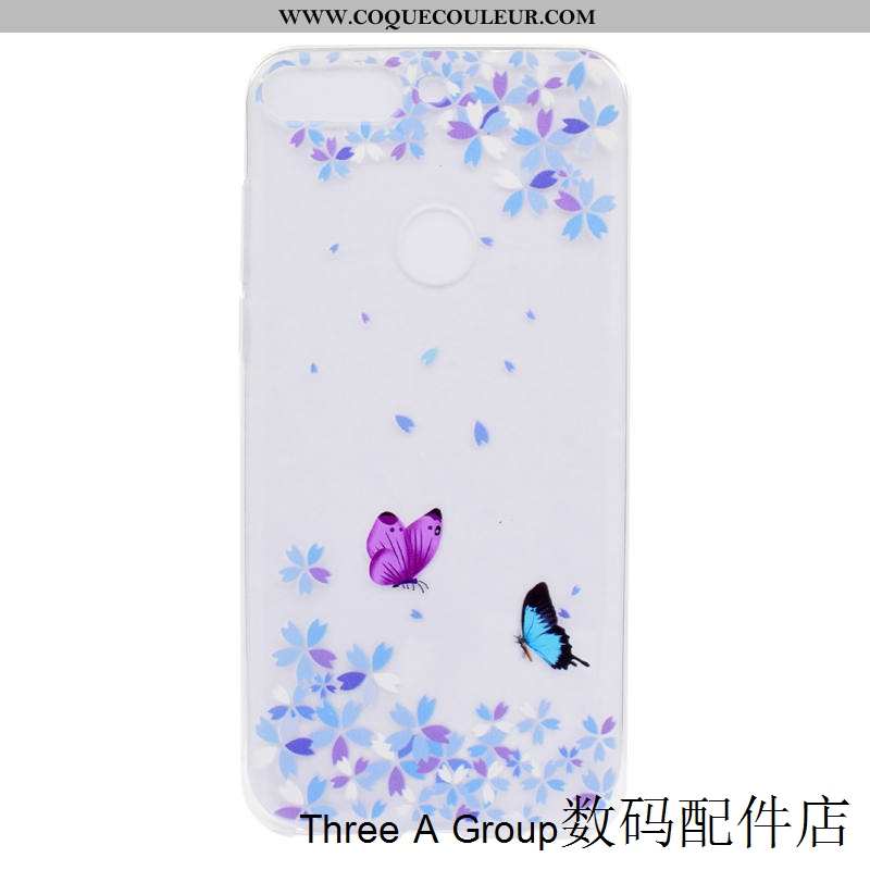 Housse Huawei Y7 2020 Silicone Coque Tendance, Étui Huawei Y7 2020 Protection Violet