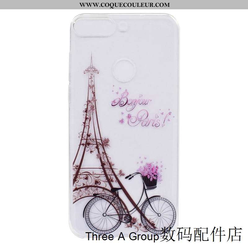 Housse Huawei Y7 2020 Silicone Coque Tendance, Étui Huawei Y7 2020 Protection Violet