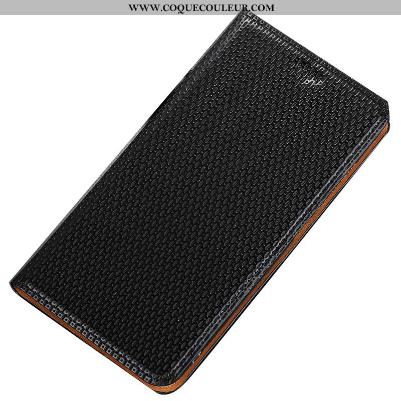 Housse Huawei Y7 2020 Protection Téléphone Portable Coque, Étui Huawei Y7 2020 Cuir Véritable Marron