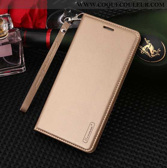 Étui Huawei Y7 2020 Ornements Suspendus Incassable Étui, Coque Huawei Y7 2020 Cuir Véritable Rose