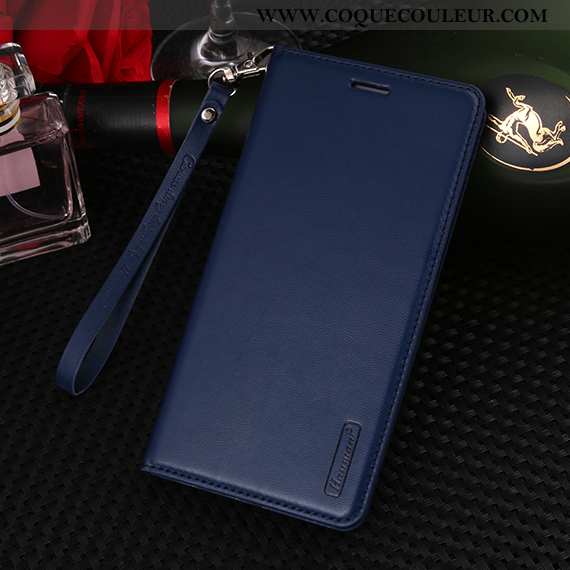 Étui Huawei Y7 2020 Ornements Suspendus Incassable Étui, Coque Huawei Y7 2020 Cuir Véritable Rose