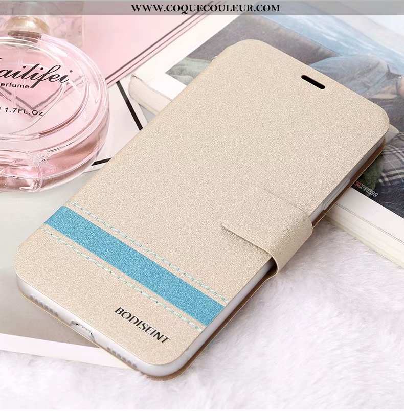 Étui Huawei Y7 2020 Cuir Protection, Coque Huawei Y7 2020 Fluide Doux Incassable Gris