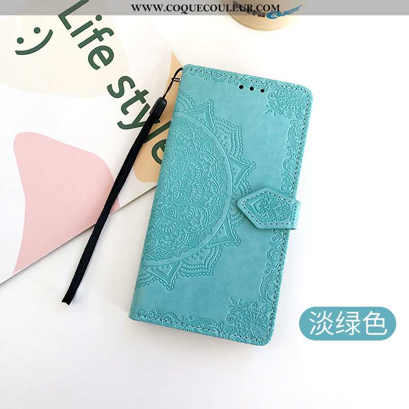 Étui Huawei Y7 2020 Fluide Doux Carte Incassable, Coque Huawei Y7 2020 Gaufrage Téléphone Portable R