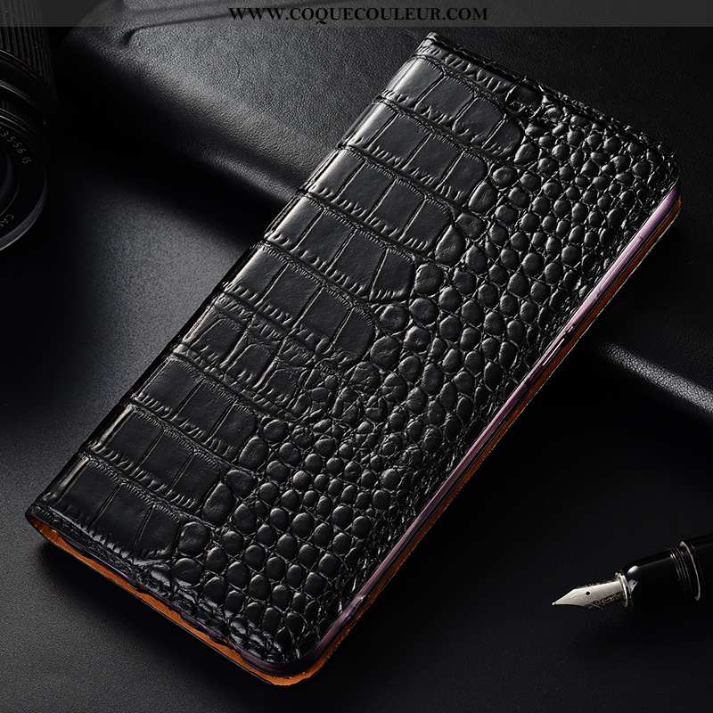 Coque Huawei Y7 2020 Modèle Fleurie Cuir Incassable, Housse Huawei Y7 2020 Protection Étui Marron