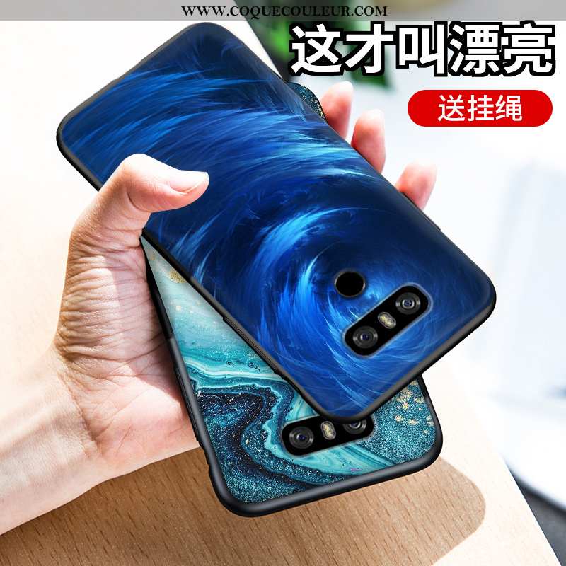 Coque Lg G6 Créatif Tendance Incassable, Housse Lg G6 Dessin Animé Bleu Foncé