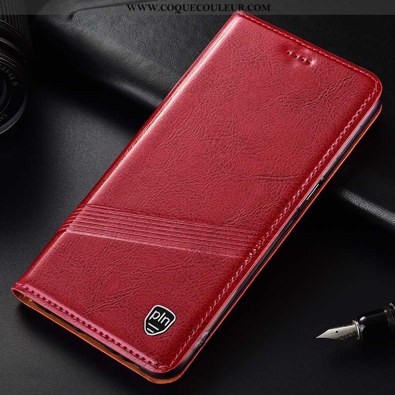Étui Lg G6 Modèle Fleurie Tout Compris Coque, Coque Lg G6 Protection Cuir Véritable Rouge