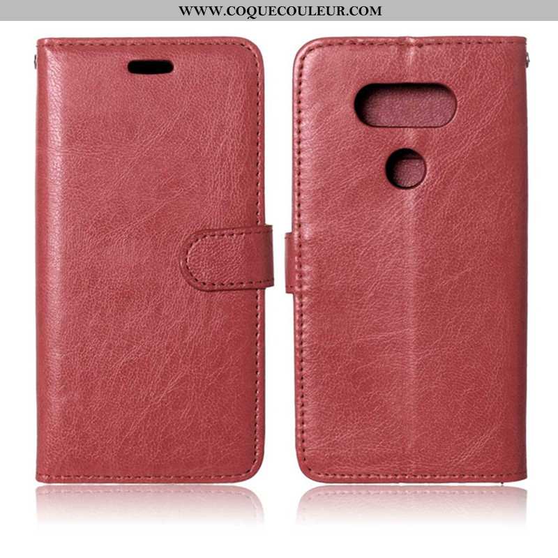 Étui Lg G6 Fluide Doux Portefeuille Coque, Coque Lg G6 Silicone Téléphone Portable Rouge