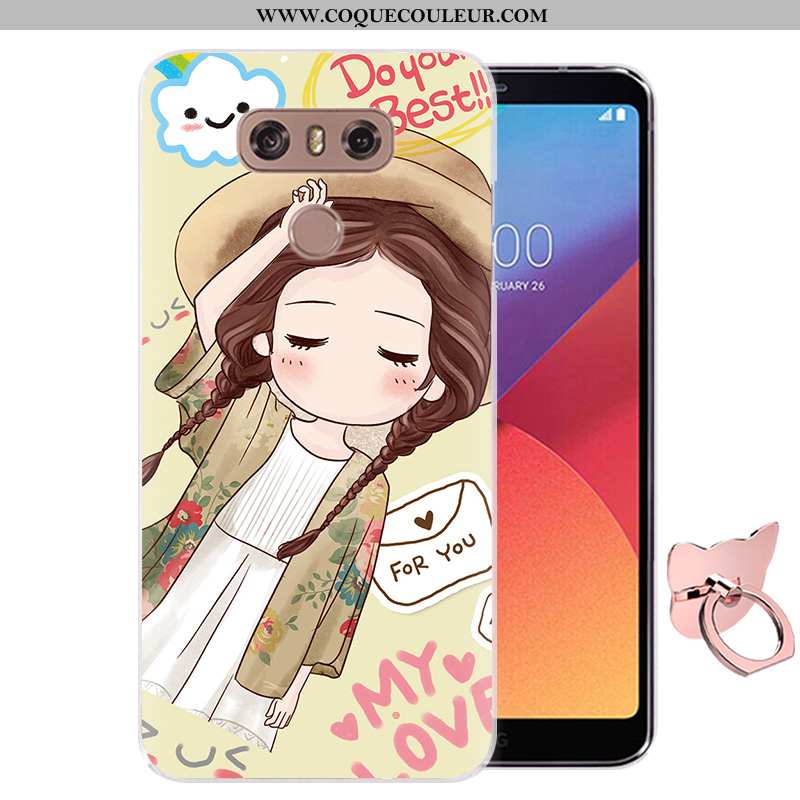 Étui Lg G6 Silicone Fluide Doux Rose, Coque Lg G6 Protection Rose