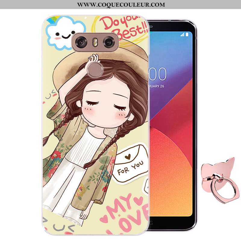 Étui Lg G6 Silicone Fluide Doux Rose, Coque Lg G6 Protection Rose