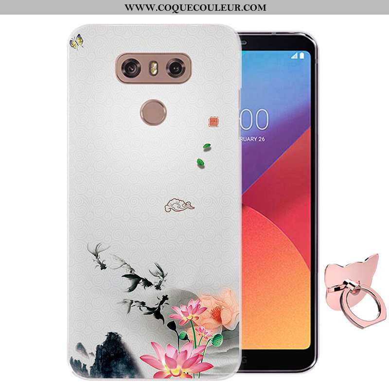 Étui Lg G6 Silicone Fluide Doux Rose, Coque Lg G6 Protection Rose