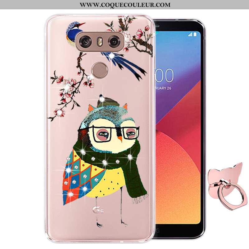 Étui Lg G6 Silicone Fluide Doux Rose, Coque Lg G6 Protection Rose