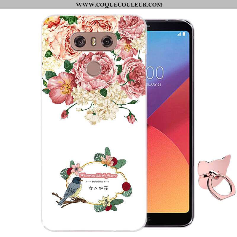 Étui Lg G6 Silicone Fluide Doux Rose, Coque Lg G6 Protection Rose