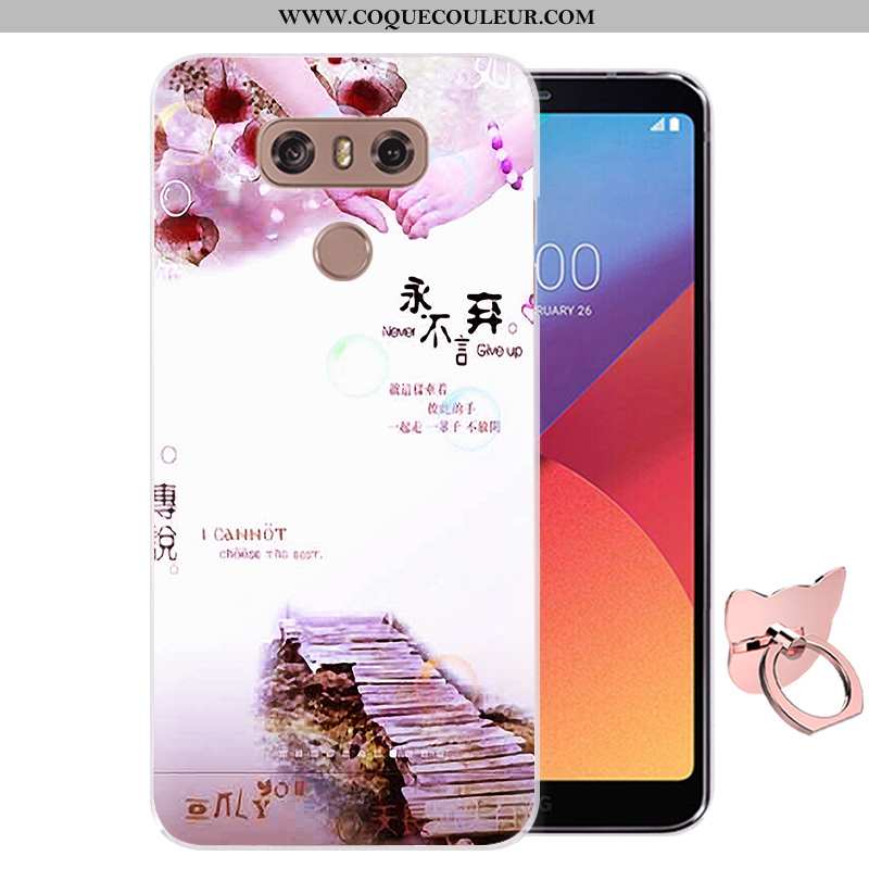 Étui Lg G6 Silicone Fluide Doux Rose, Coque Lg G6 Protection Rose