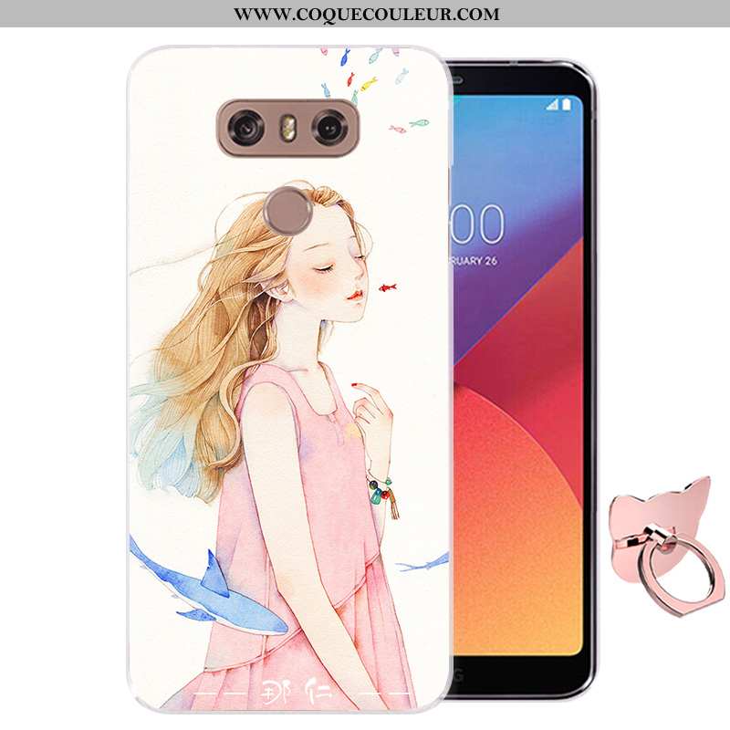 Étui Lg G6 Silicone Fluide Doux Rose, Coque Lg G6 Protection Rose