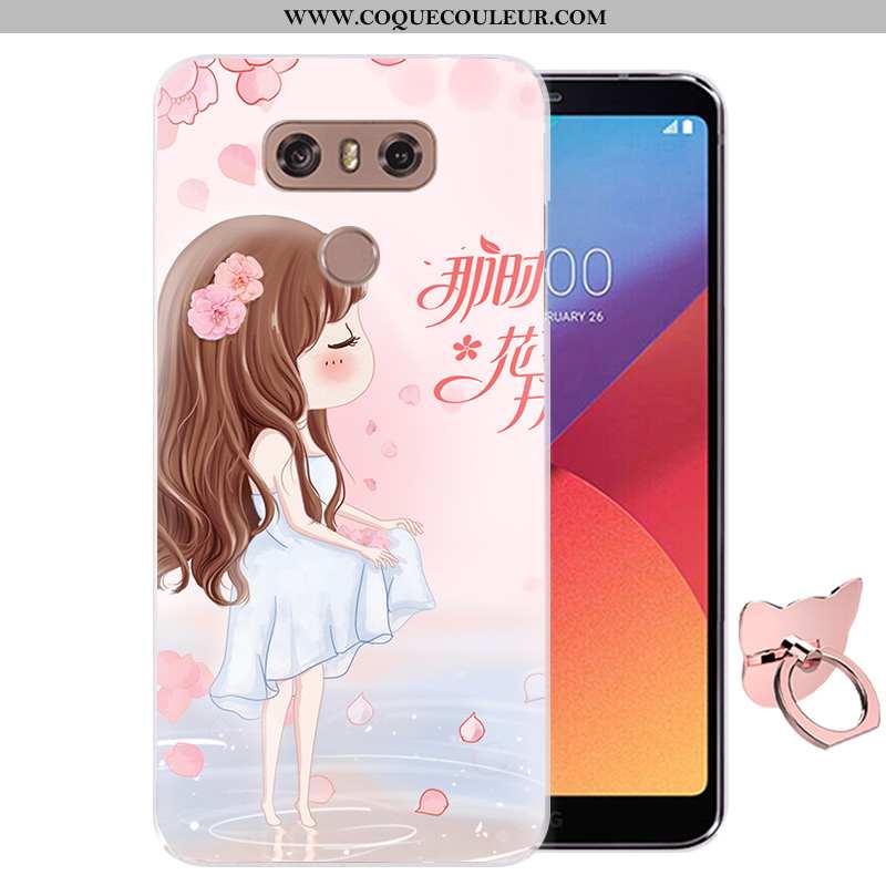 Étui Lg G6 Silicone Fluide Doux Rose, Coque Lg G6 Protection Rose