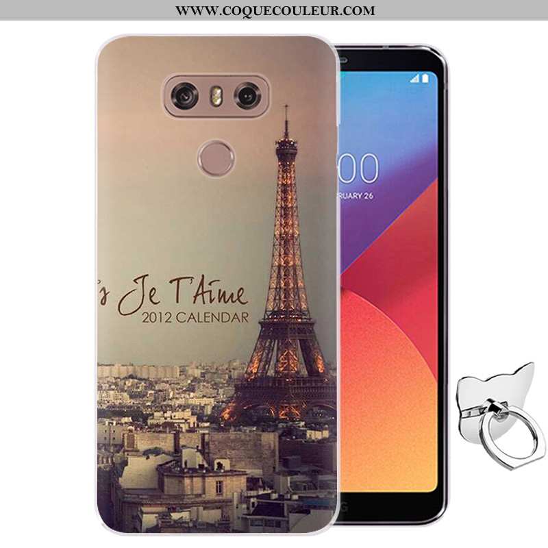 Étui Lg G6 Silicone Fluide Doux Rose, Coque Lg G6 Protection Rose