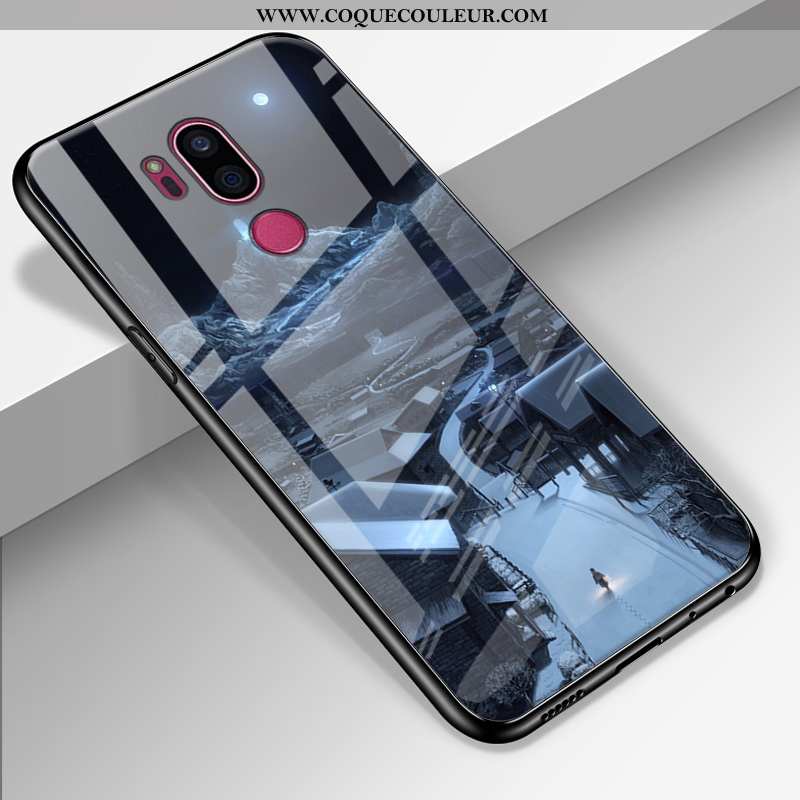 Étui Lg G7 Thinq Protection Tendance Silicone, Coque Lg G7 Thinq Verre Fluide Doux Noir