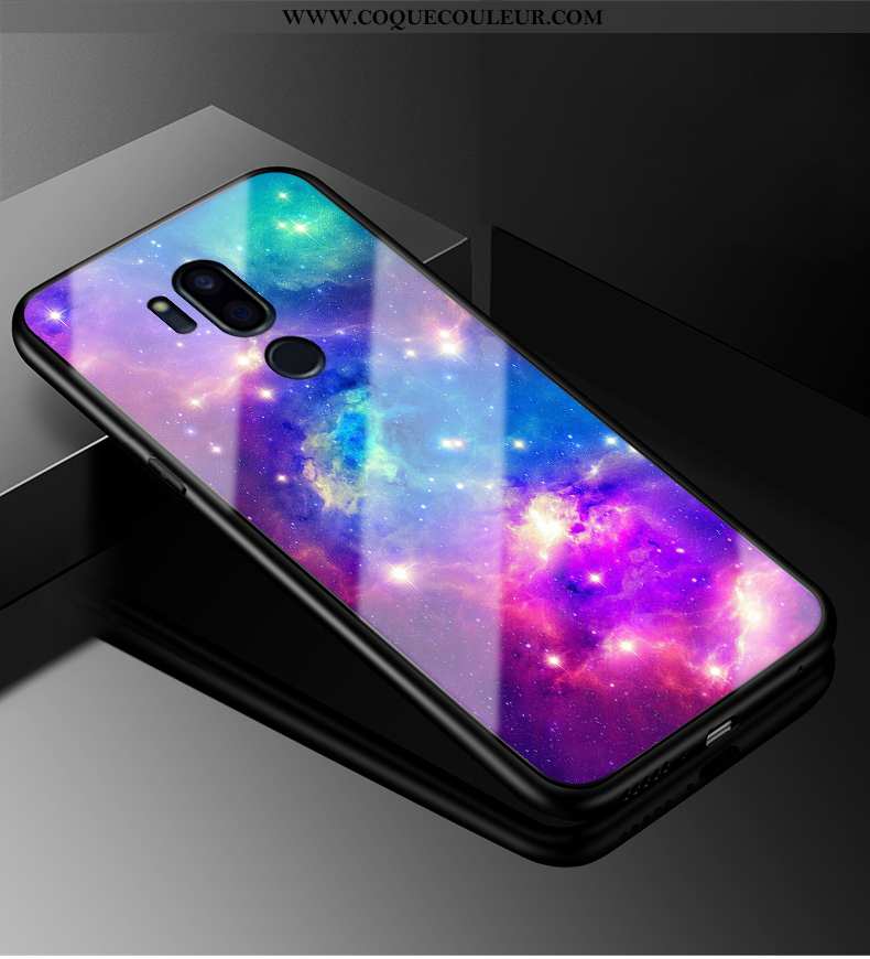 Étui Lg G7 Thinq Fluide Doux Tendance Verre, Coque Lg G7 Thinq Silicone Tout Compris Blanche