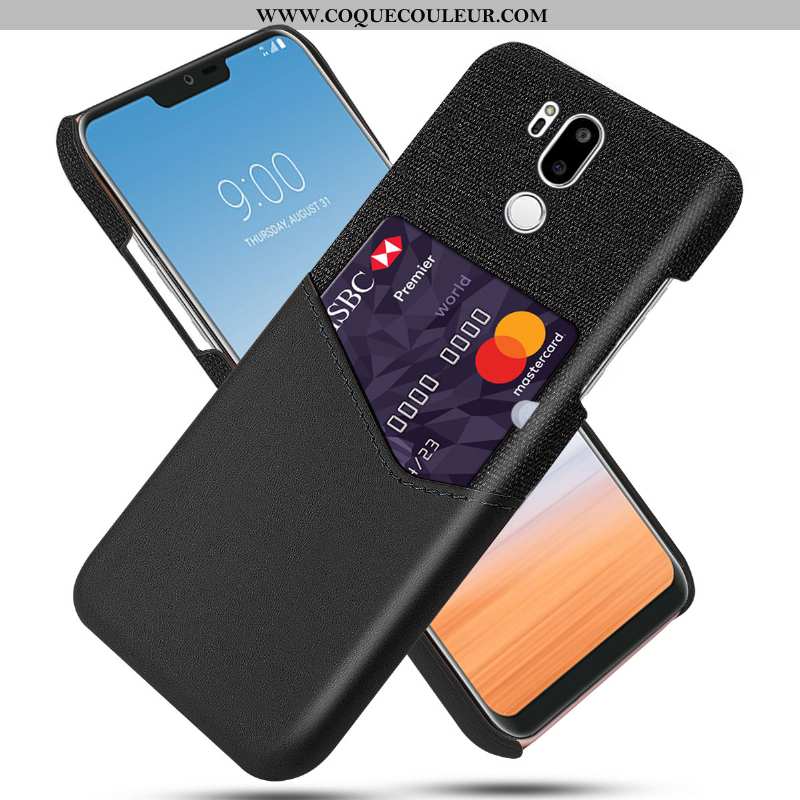 Housse Lg G7 Thinq Protection Noir Carte, Étui Lg G7 Thinq Personnalité Coque