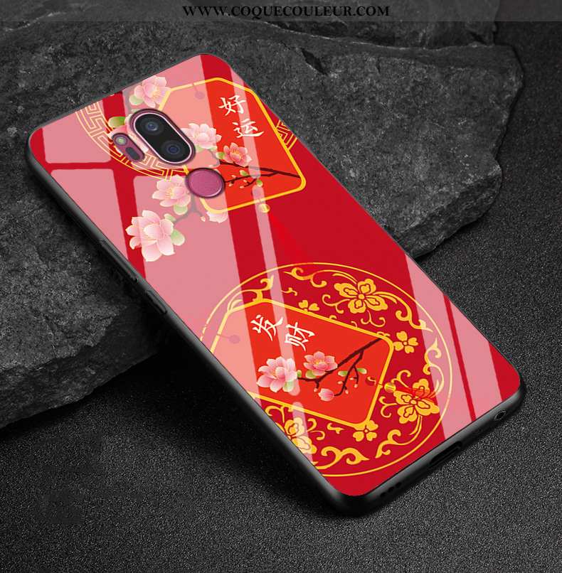 Étui Lg G7 Thinq Dessin Animé Fluide Doux Créatif, Coque Lg G7 Thinq Tendance Protection Blanche