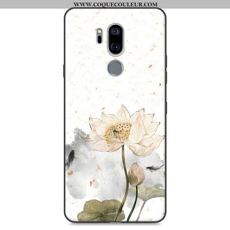 Coque Lg G7 Thinq Personnalité Téléphone Portable Rose, Housse Lg G7 Thinq Fluide Doux Protection Ro