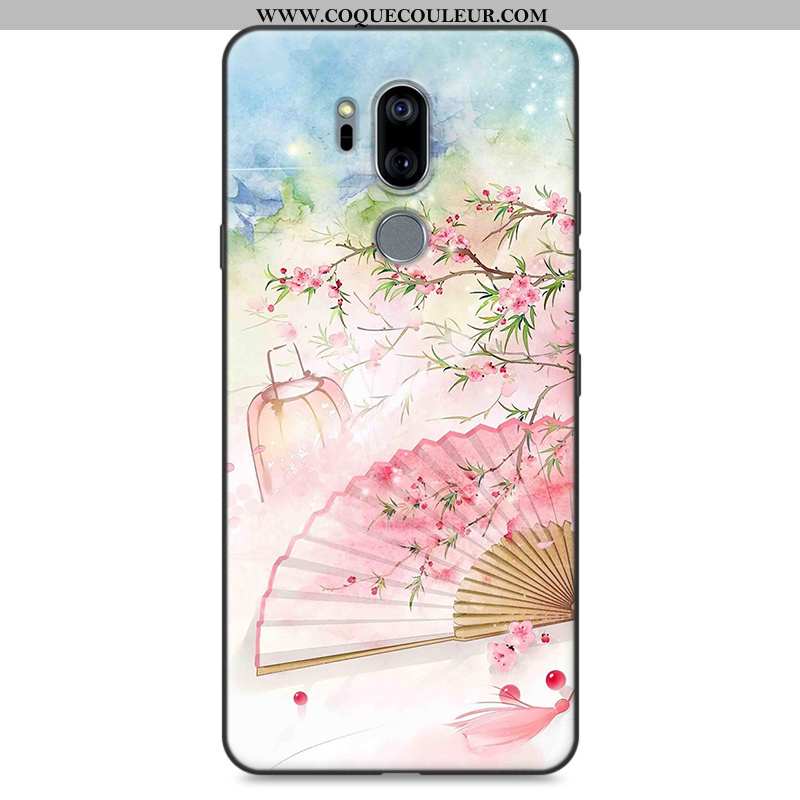 Coque Lg G7 Thinq Personnalité Téléphone Portable Rose, Housse Lg G7 Thinq Fluide Doux Protection Ro