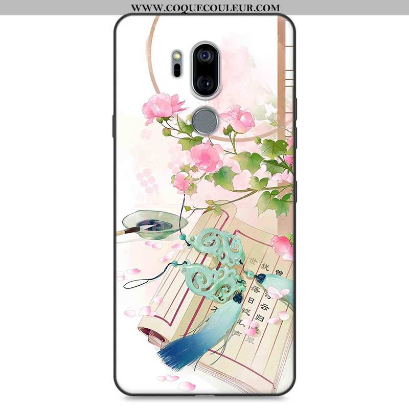 Coque Lg G7 Thinq Personnalité Téléphone Portable Rose, Housse Lg G7 Thinq Fluide Doux Protection Ro