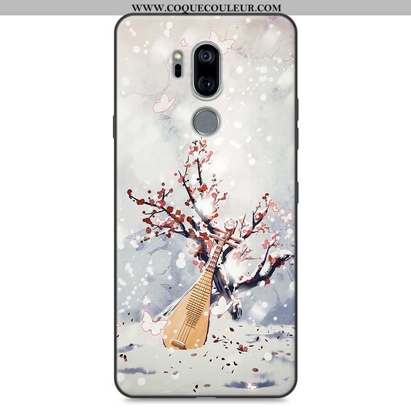 Coque Lg G7 Thinq Personnalité Téléphone Portable Rose, Housse Lg G7 Thinq Fluide Doux Protection Ro