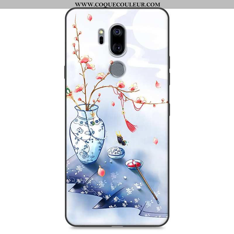 Coque Lg G7 Thinq Personnalité Téléphone Portable Rose, Housse Lg G7 Thinq Fluide Doux Protection Ro