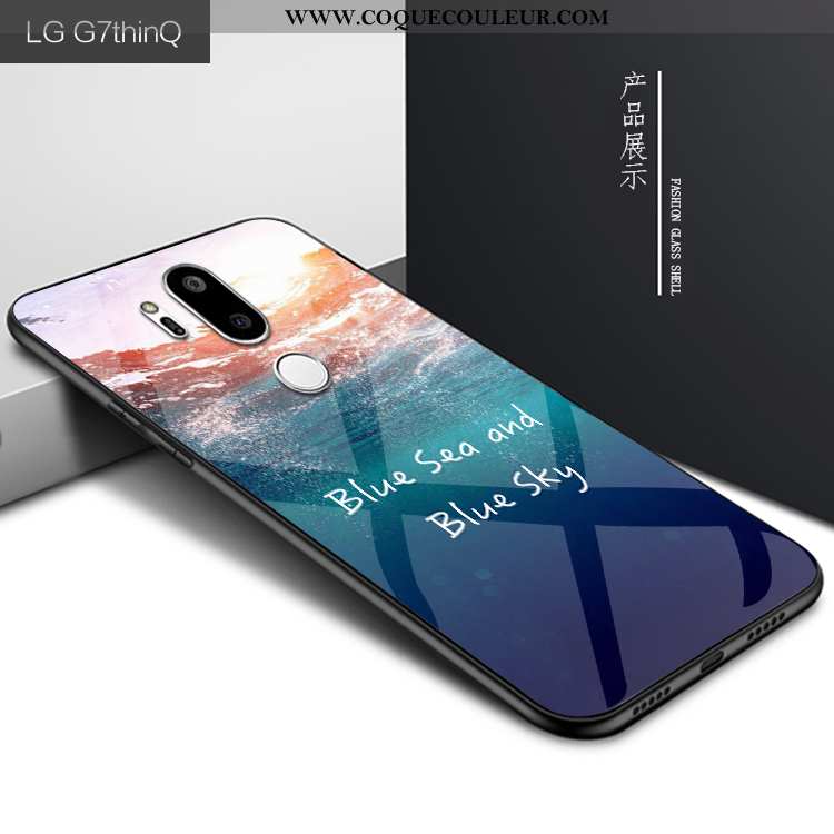 Coque Lg G7 Thinq Créatif Bleu Marin Coque, Housse Lg G7 Thinq Mode Personnalité Bleu Foncé