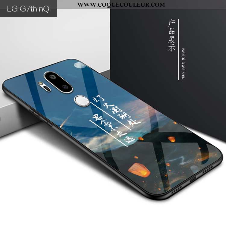 Coque Lg G7 Thinq Créatif Bleu Marin Coque, Housse Lg G7 Thinq Mode Personnalité Bleu Foncé