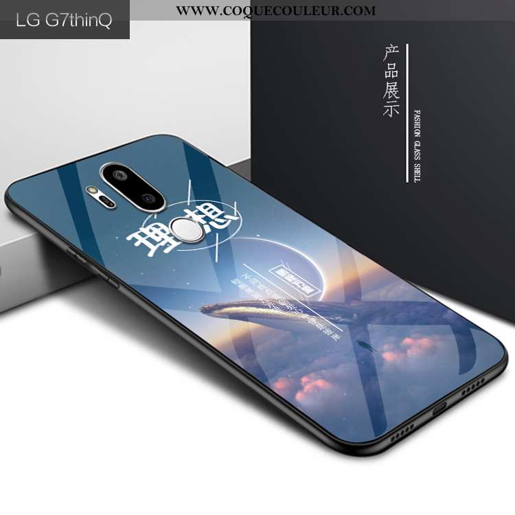 Coque Lg G7 Thinq Créatif Bleu Marin Coque, Housse Lg G7 Thinq Mode Personnalité Bleu Foncé