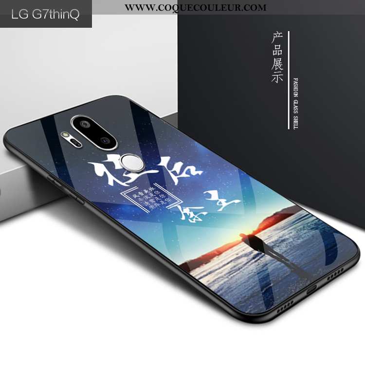 Coque Lg G7 Thinq Créatif Bleu Marin Coque, Housse Lg G7 Thinq Mode Personnalité Bleu Foncé