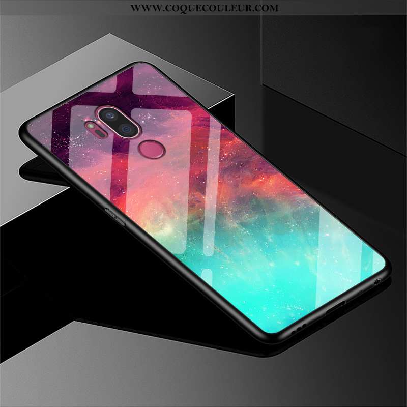 Housse Lg G7 Thinq Protection Incassable Mode, Étui Lg G7 Thinq Verre Violet