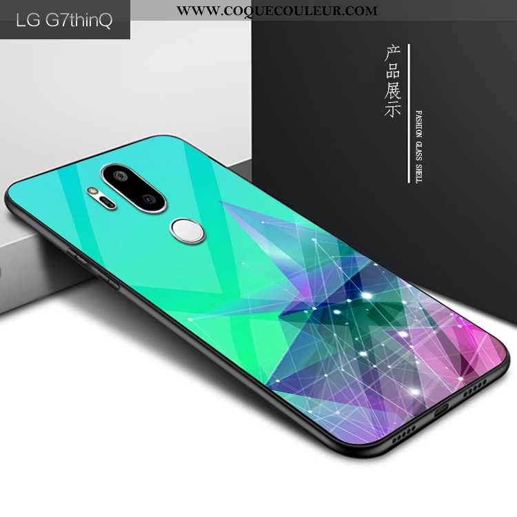 Coque Lg G7 Thinq Mode Personnalité Verre, Housse Lg G7 Thinq Protection Violet