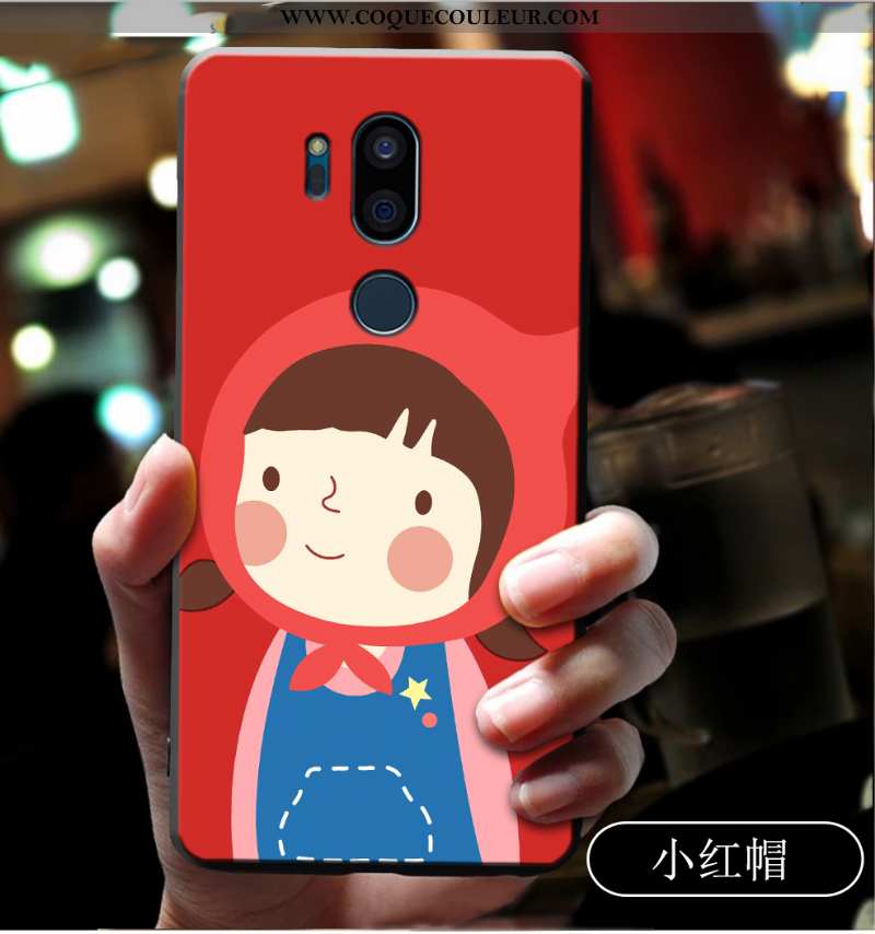 Étui Lg G7 Thinq Silicone Tout Compris Incassable, Coque Lg G7 Thinq Protection Dessin Animé Bleu