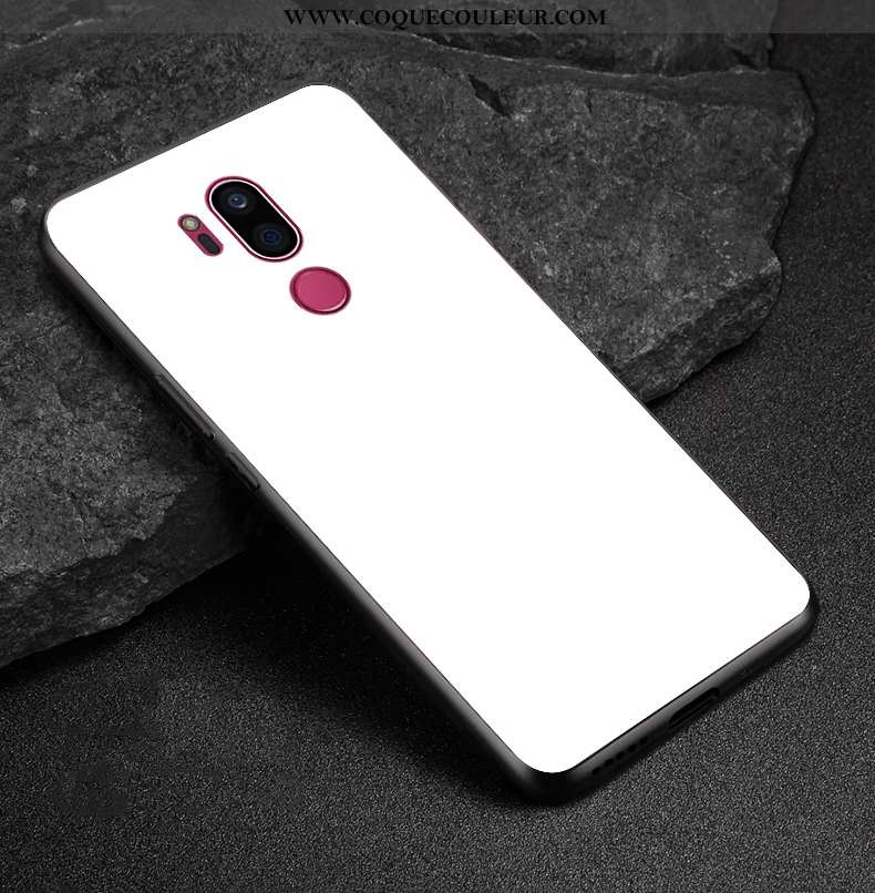 Housse Lg G7 Thinq Mode Net Rouge Silicone, Étui Lg G7 Thinq Protection Personnalisé