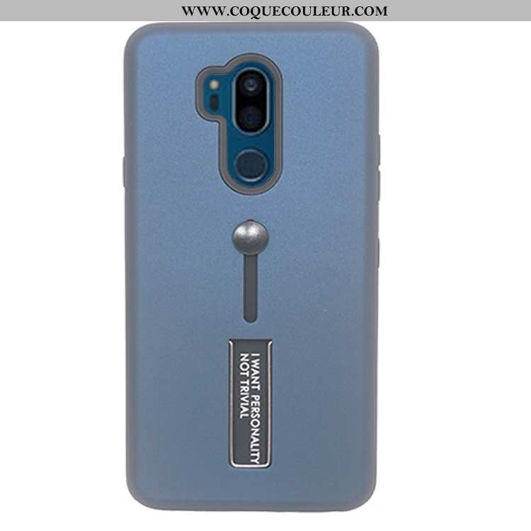 Étui Lg G7 Thinq Coque En Silicone Or Créatif, Lg G7 Thinq Délavé En Daim Anneau Doré