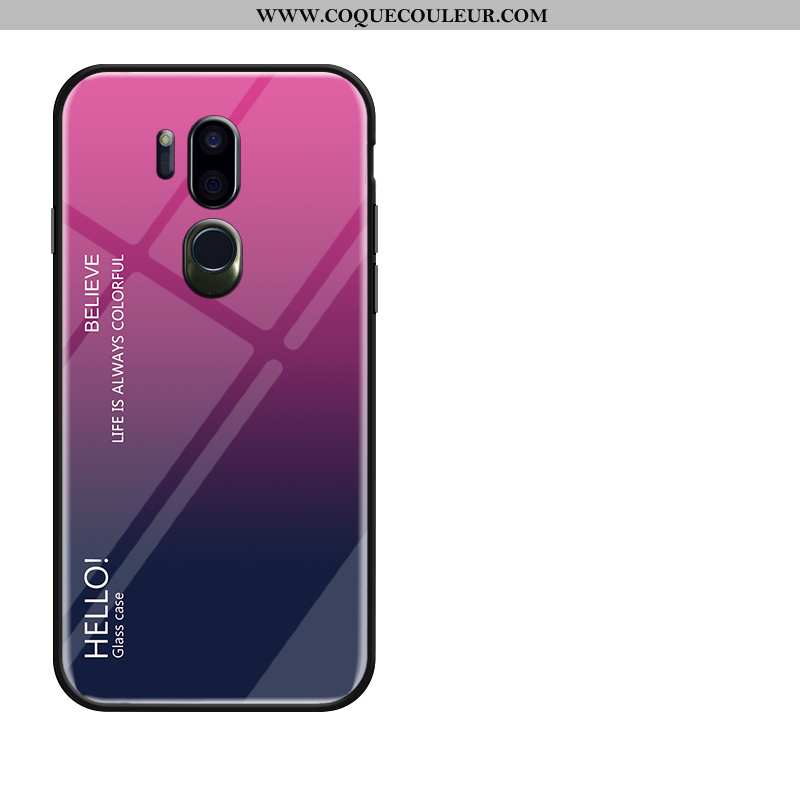 Coque Lg G7 Thinq Silicone Tempérer Membrane, Housse Lg G7 Thinq Protection Fluide Doux Jaune