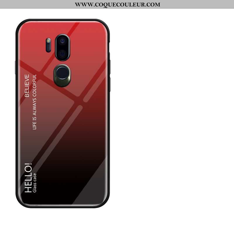 Coque Lg G7 Thinq Silicone Tempérer Membrane, Housse Lg G7 Thinq Protection Fluide Doux Jaune