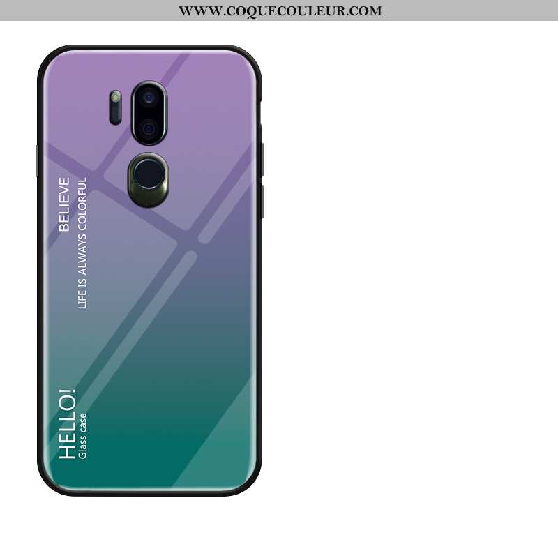 Coque Lg G7 Thinq Silicone Tempérer Membrane, Housse Lg G7 Thinq Protection Fluide Doux Jaune