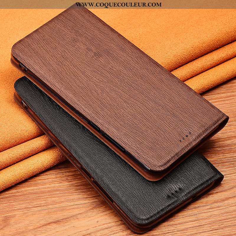 Coque Lg G7 Thinq Cuir Arbres Tout Compris, Housse Lg G7 Thinq Modèle Fleurie Fluide Doux Marron