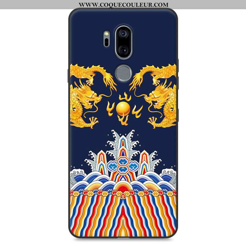 Étui Lg G7 Thinq Protection Fluide Doux Téléphone Portable, Coque Lg G7 Thinq Créatif Rose