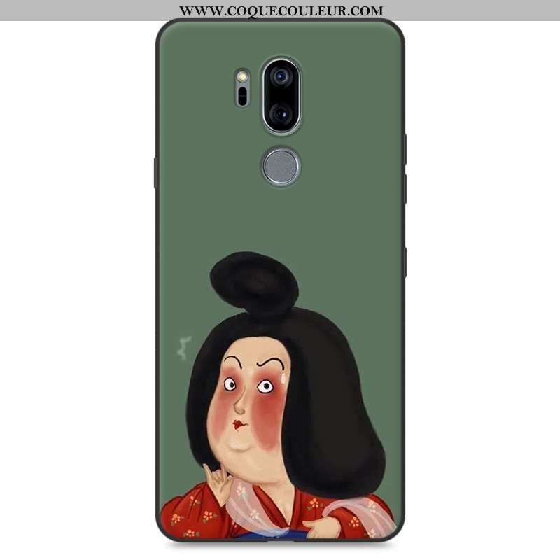 Étui Lg G7 Thinq Protection Fluide Doux Téléphone Portable, Coque Lg G7 Thinq Créatif Rose