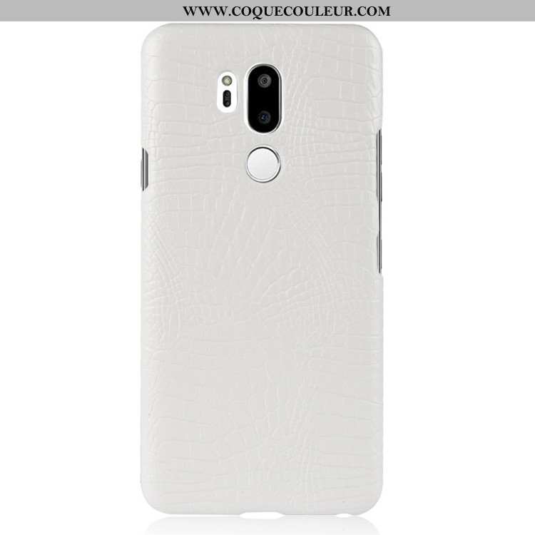 Housse Lg G7 Thinq Protection Vintage Noir, Étui Lg G7 Thinq Personnalité Noir